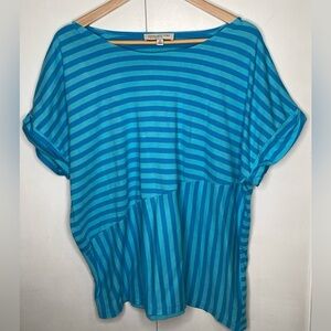 Jones NY blue striped 2XL t-shirt
